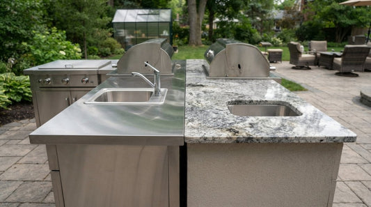 Stainless Steel vs Granite Outdoor Counters: A Complete 2026 Guide