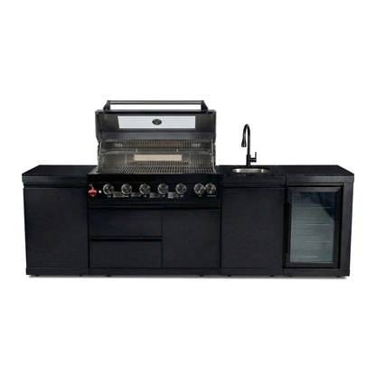 Deluxe Stainless Steel 6-Burner Outdoor Kitchen Grill
